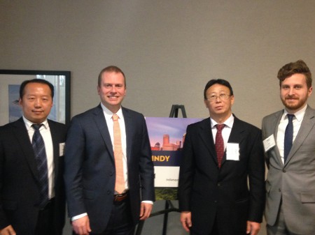(Left to Right) Mr. Yuanpeng Dan, Mr. Michael Huber, Mr. Xiaoming Zou and Mr. Colin Renk.
